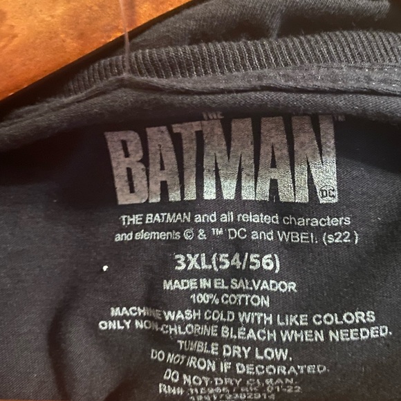 NWT Batman Men's Graphic T-Shirts black with red Batman logo size 3XL (Hm23 - Picture 4 of 5